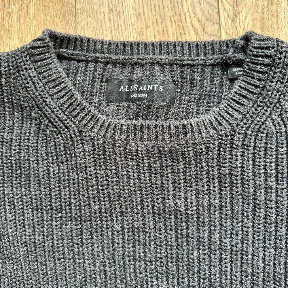 All Saints cotton gray sweater
